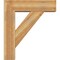 Ekena Millwork Traditional Block Rough Sawn Bracket w/ Offset Brace, Western Red Cedar, 8"W x 28"D x 32"H BKT0806X28X32TRA05RWR - alternate 3